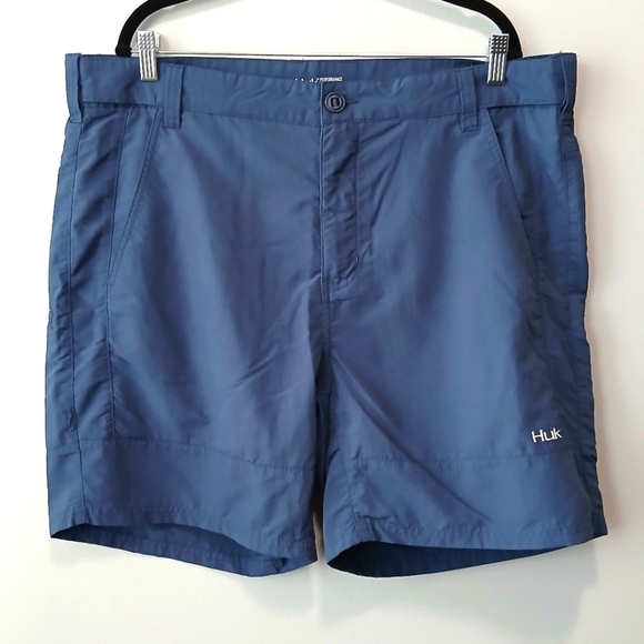 Huk Performance Fishing Blue Shorts Men's 3XL - Picture 1 of 5